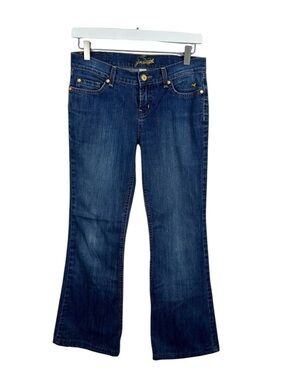 Grane VTG Blue Boot Cut Jeans Women's Size 3 Embroidered Pockets